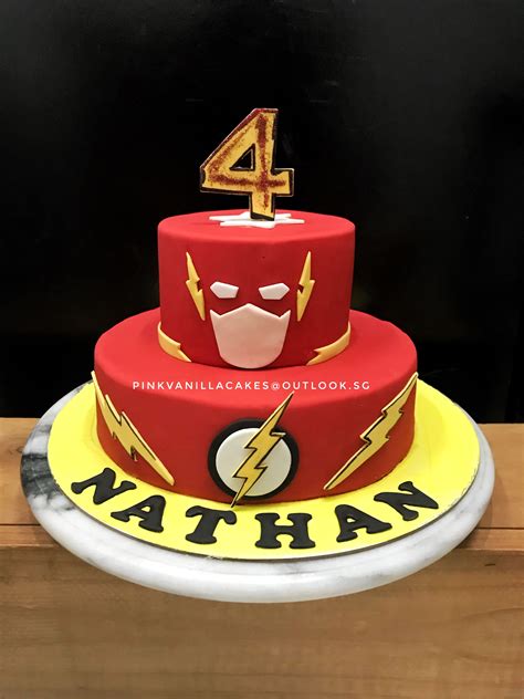 the flash birthday cake